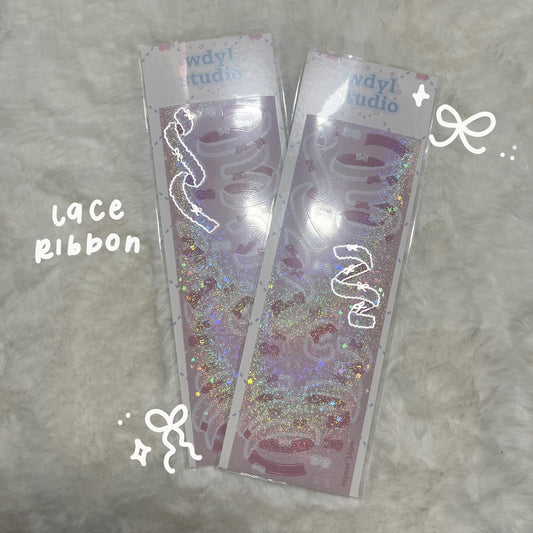 [WDYL] Lace Ribbon Sticker Sheet