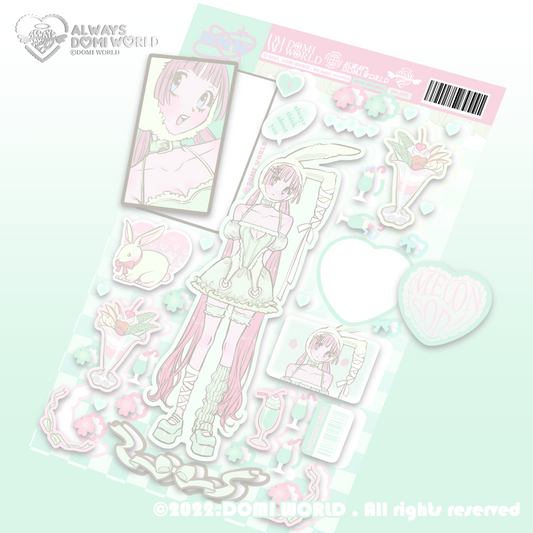 [Domi World] Rabbit Angel Sticker