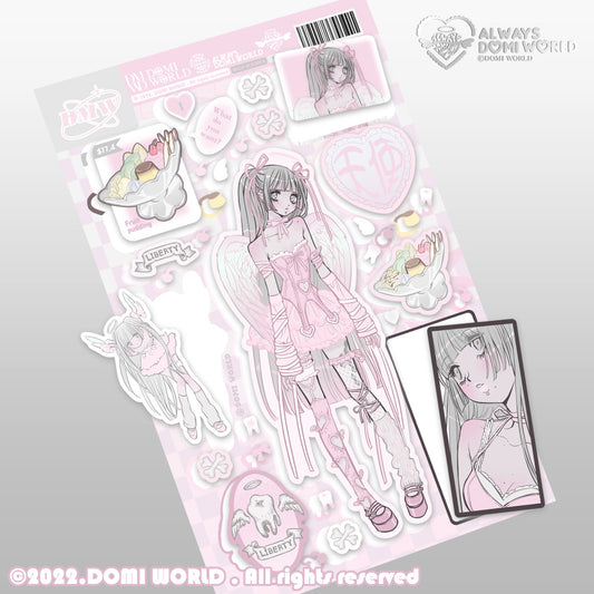 [Domi World] Gray Angel Sticker