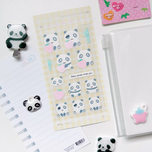 [Seok Sae Nal] Baby Panda Deco Sticker Sheet