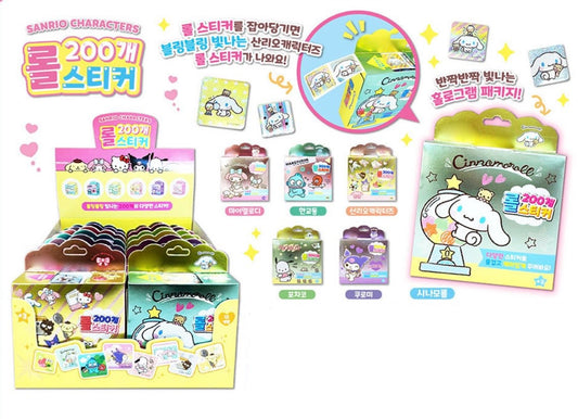 [Sanrio Korea] Sanrio Characters Roll Sticker (200 stickers/roll)