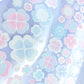 [borahstudio] Clover Buttons Deco Sticker (Blue Pink)