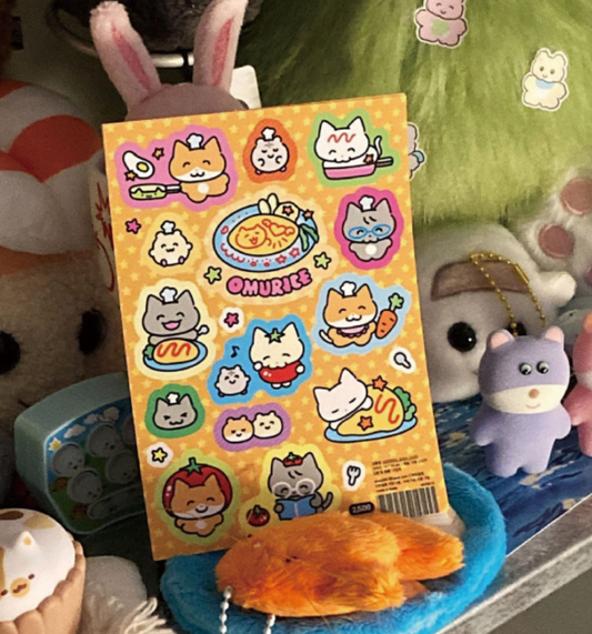 [Heeheeclub] Omurice Chef Sticker Sheet