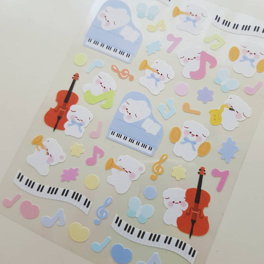 [My Mousse] Music Deco Sticker Sheet