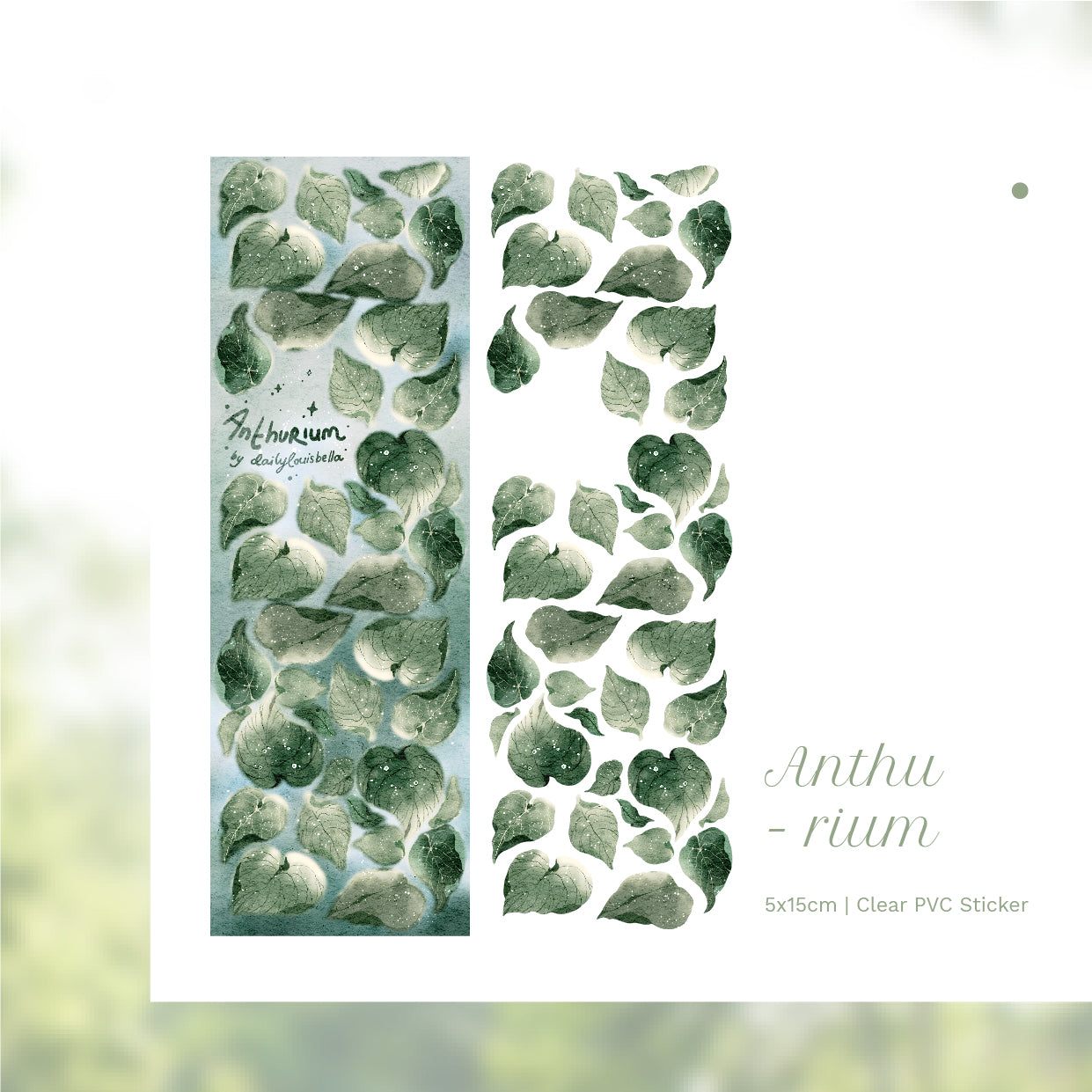 bella anthurium Dailylouisbella] Anthurium Deco Sticker – It's Deco Day