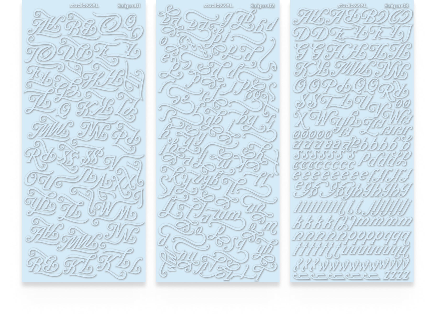 StudioXXXL] Letter Sticker Saigon (7 colors, 3 sheets per set) – It's Deco  Day