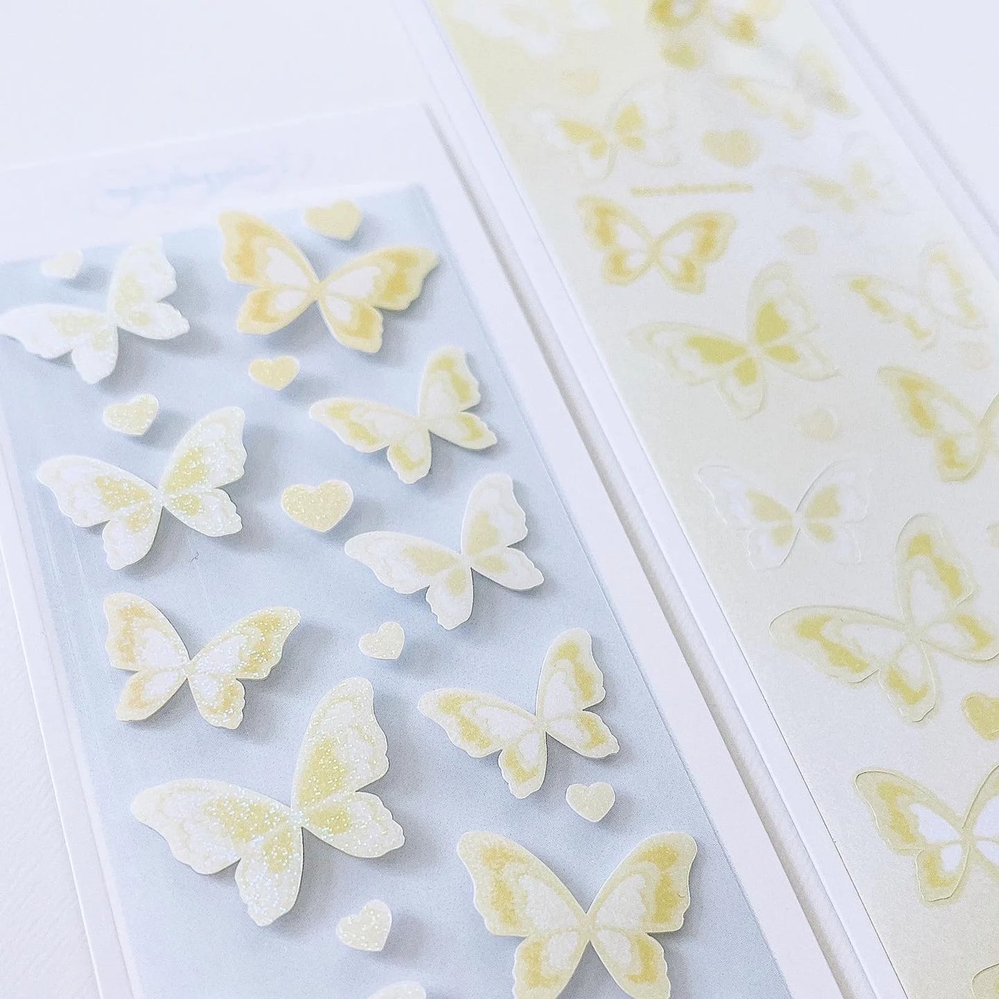 borahstudio Yellow Lover's Butterfly Deco Sticker