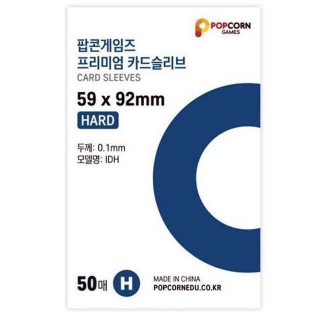 Popcorn Games] Premium Card Sleeve HARD 59 x 92mm (50 sheets) – It's Deco  Day