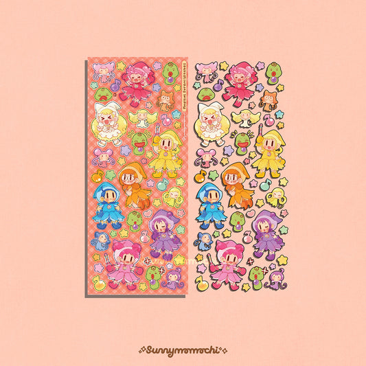 [Sunnymomochi] Magical Girl Witches Deco Sticker Sheet