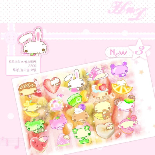 [Happy Nyang Day] Fruit Assortment Seal Sticker Sheet