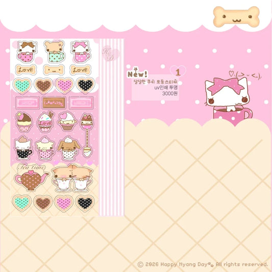 [Happy Nyang Day] Cookie Collection Sticker Sheet