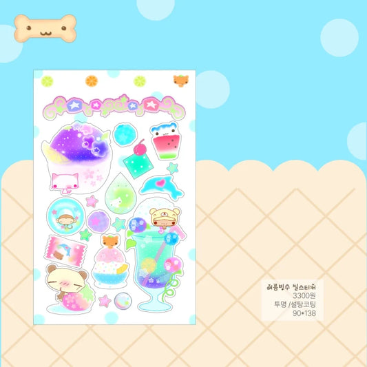 [Happy Nyang Day] Summer Bingsoo Sticker Sheet