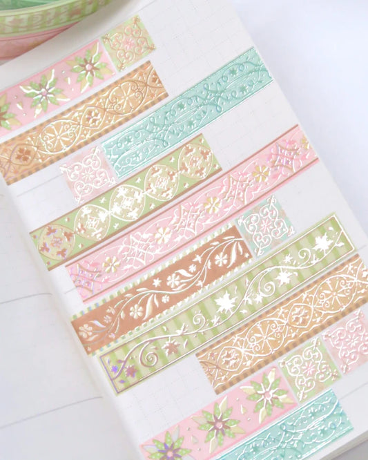 [Pearly Button] Fall Mosaic Tile Kiss Cut Tape