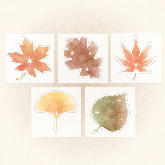 [Pearly Button] Leaf Archive Memo Sticker Pack