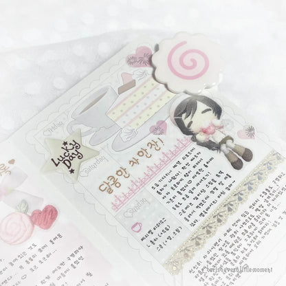 [Cherish 203] Cafe Memo Sticker Set