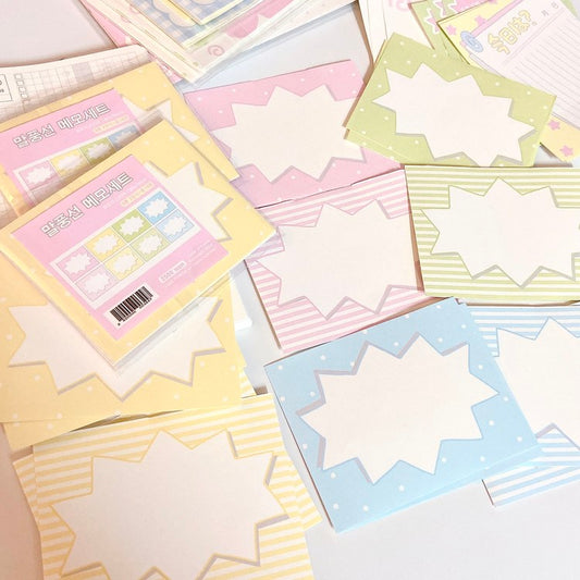 [Love Things] Speech Bubble Memo Sticker Set