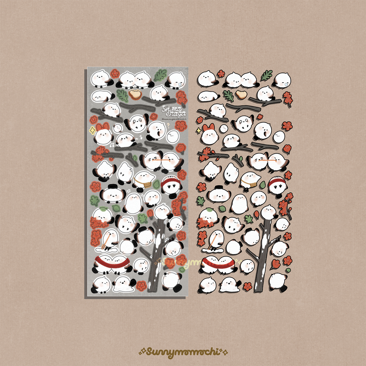 [Sunnymomochi] Shima Enaga Deco Sticker Sheet – It's Deco Day