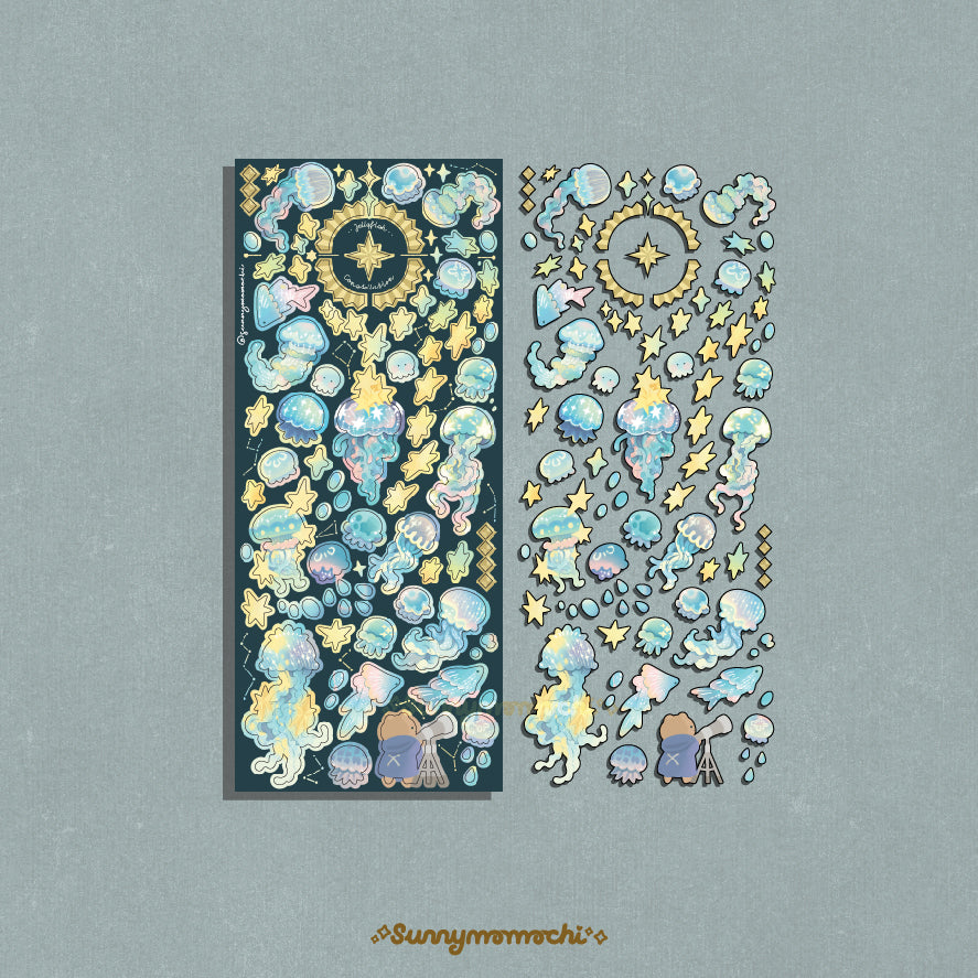 [Sunnymomochi] Jellyfish Constellations Deco Sticker Sheet