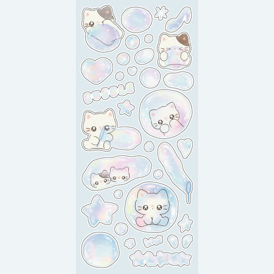 [Eunpshop] Bubble Cats Sticker Sheet
