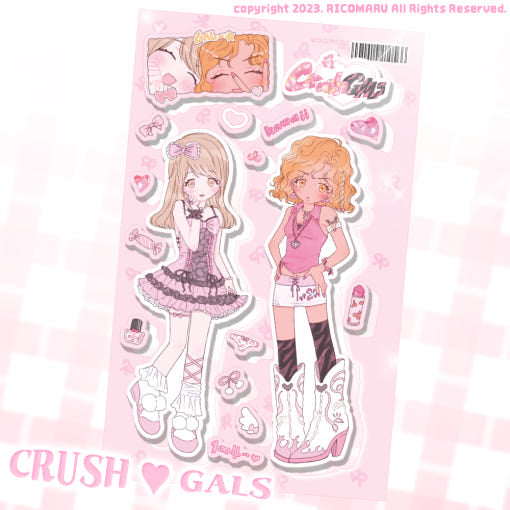 [Ricomaru] Crush Girl Sticker Sheet