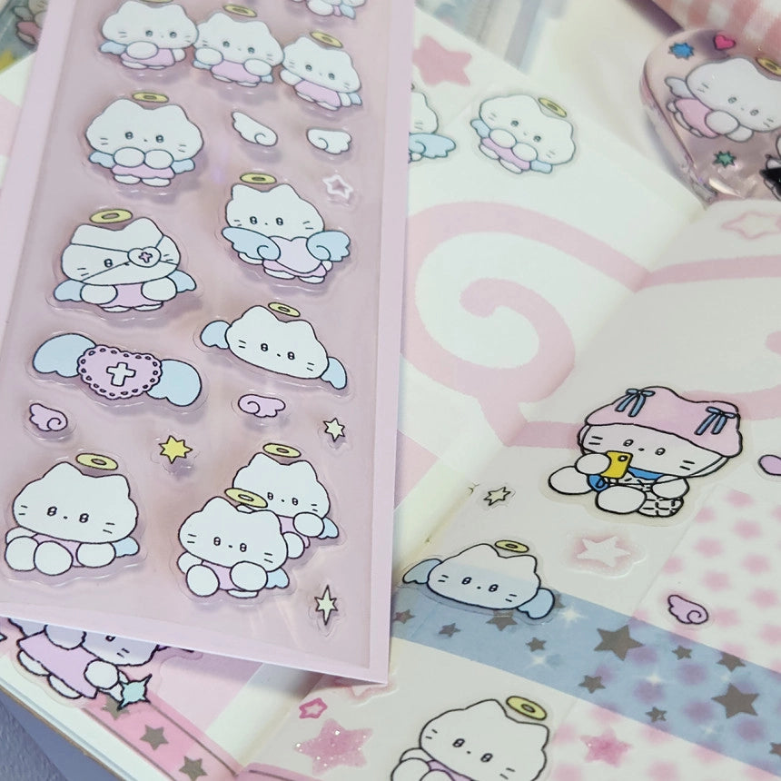 [Catdabang] Cat Angel Sticker Sheet