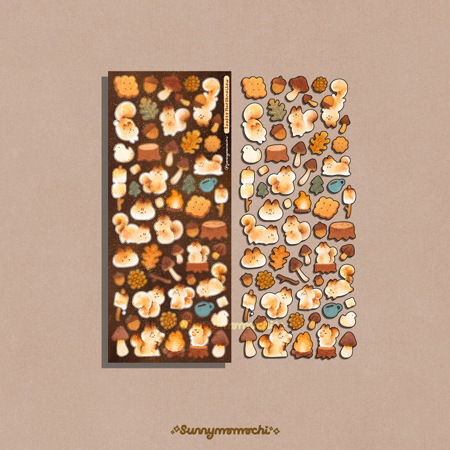 [Sunnymomochi] Toasty Marshmallow Deco Sticker Sheet