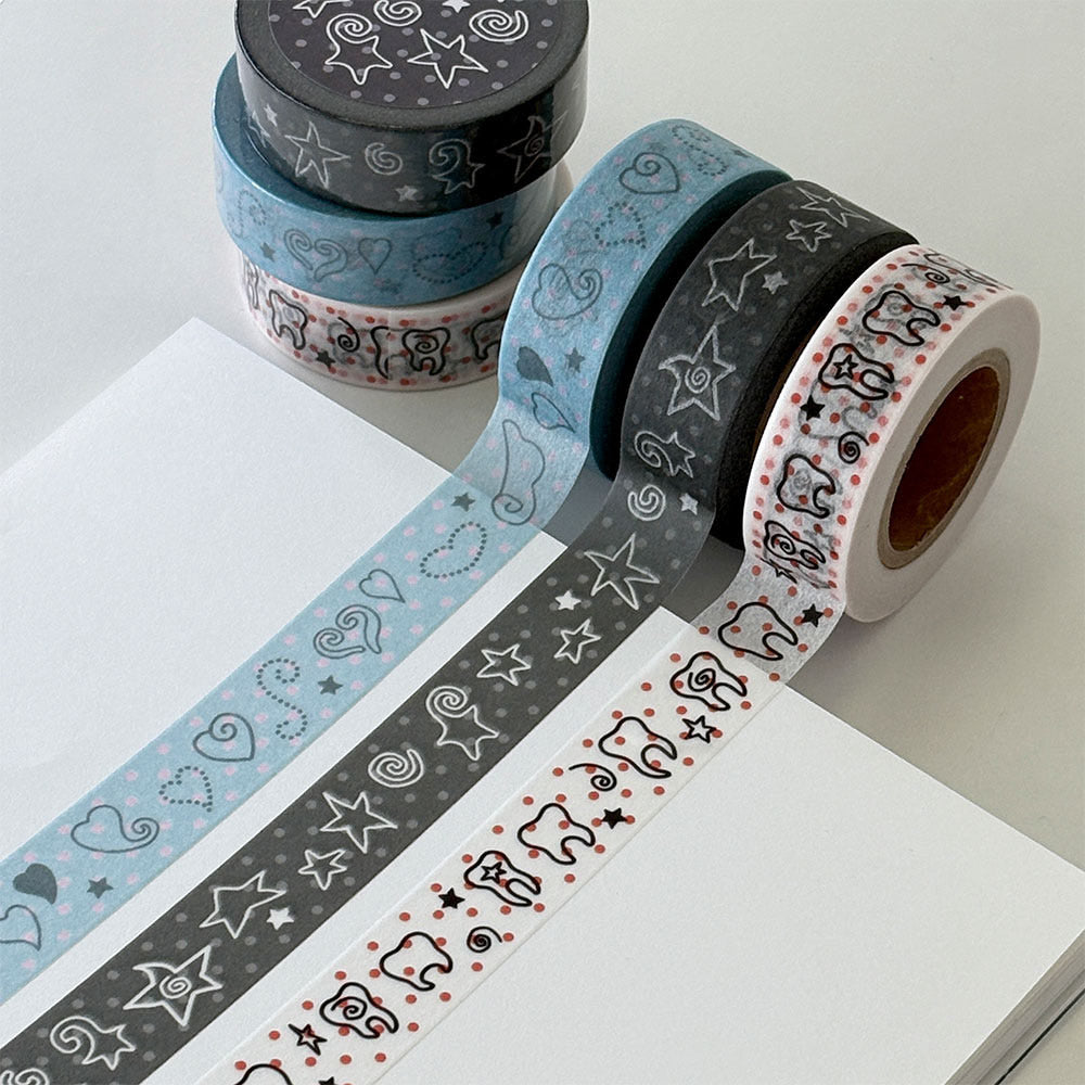 [Bit By Bit] Wisdom Teeth Washi Tape (3 Options)