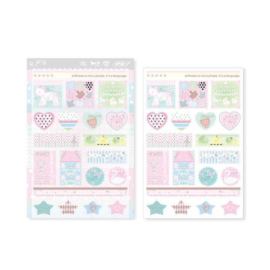 [Pearly Button] Quiet Little World Sticker Sheet