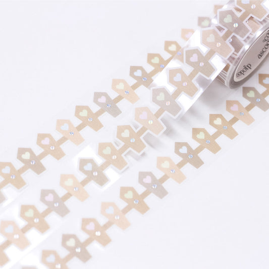 [A Scoop of P] Heart Fence Kiss Cut Tape