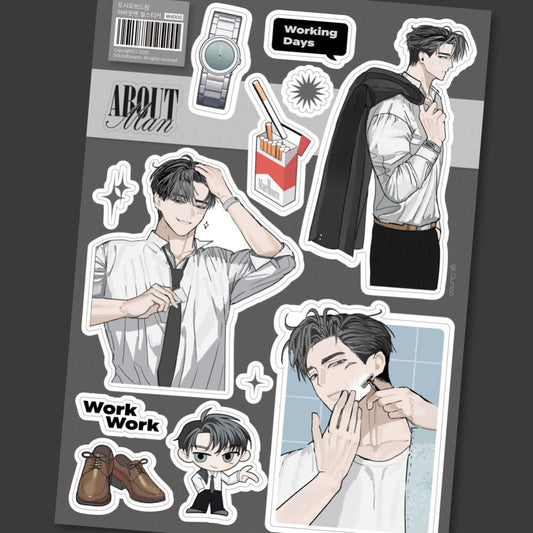 [Doci of Dreams] About Man Sticker Sheet
