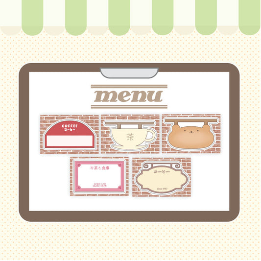 [Little Bird] Cafe Sign Memo Sticker Set