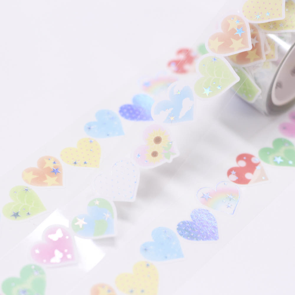 [A Scoop of P] Nature Heart Kiss Cut Tape