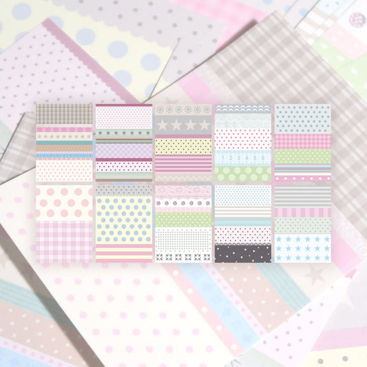 [St2krs] Pattern Junk Memo Sticker Set