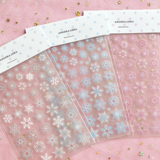 [Angora Lora] Snowflake Deco Stickers (3 Options)