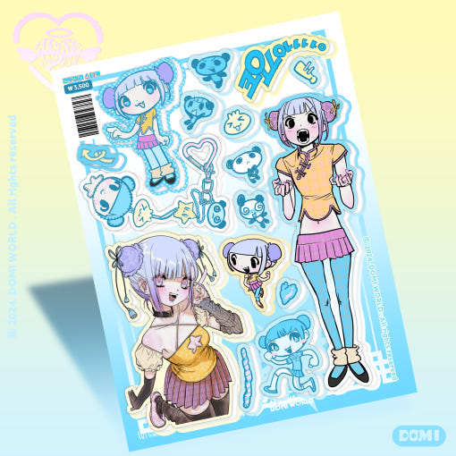 [Domi World] Dumpling Hair Bun Sticker Sheet