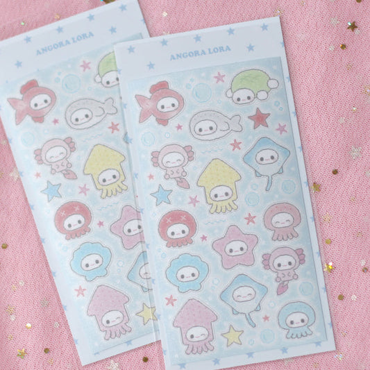 [Angora Lora] Marine Life Deco Stickers