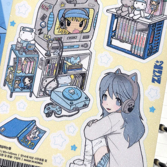 [Zkzk Studio] Playing Games Sticker Sheet