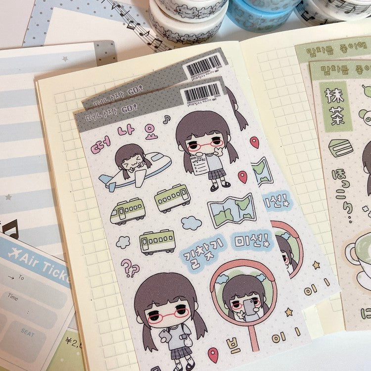 [Love Things] Let’s Go! Travel Sticker Sheet