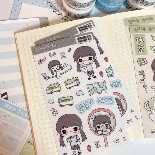 [Love Things] Let’s Go! Travel Sticker Sheet