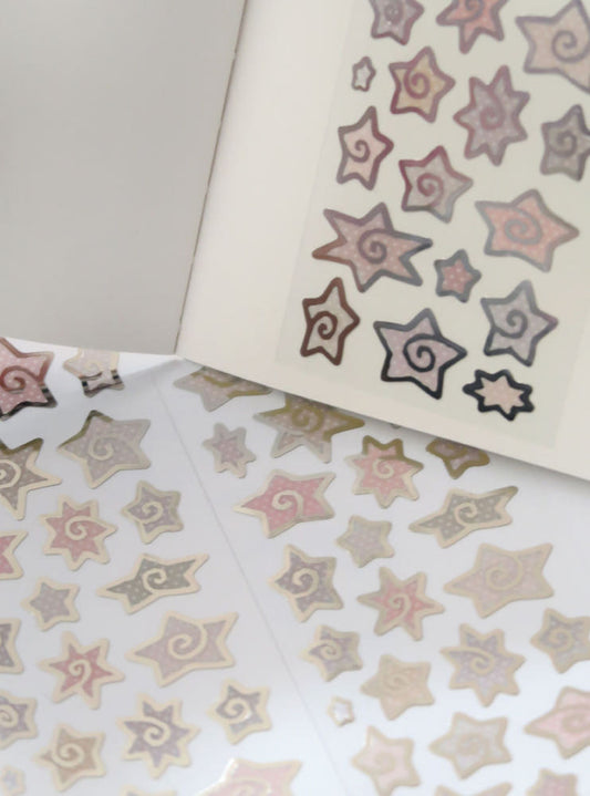 [St2krs] Star Pebbles Deco Sticker