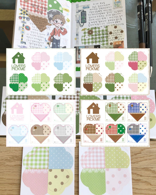 [Loverspickme] Patch Memo Sticker Set (4 Options)