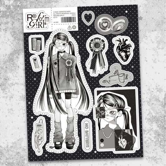 [Dawnitive Wave] Reform Girl Kitty Sticker Sheet