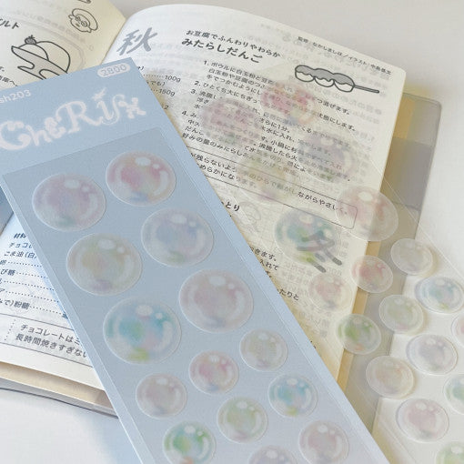 [Cherish 203] Neon Bubble Masking Seal Sticker