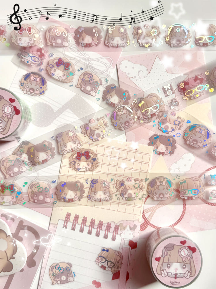 [Seolkee] School Guinea Foil Kiss Cut Tape