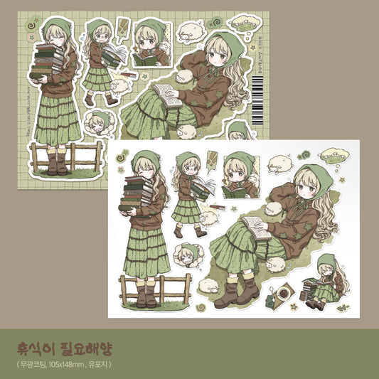 [Cute Bus] I Need Rest Sticker Sheet
