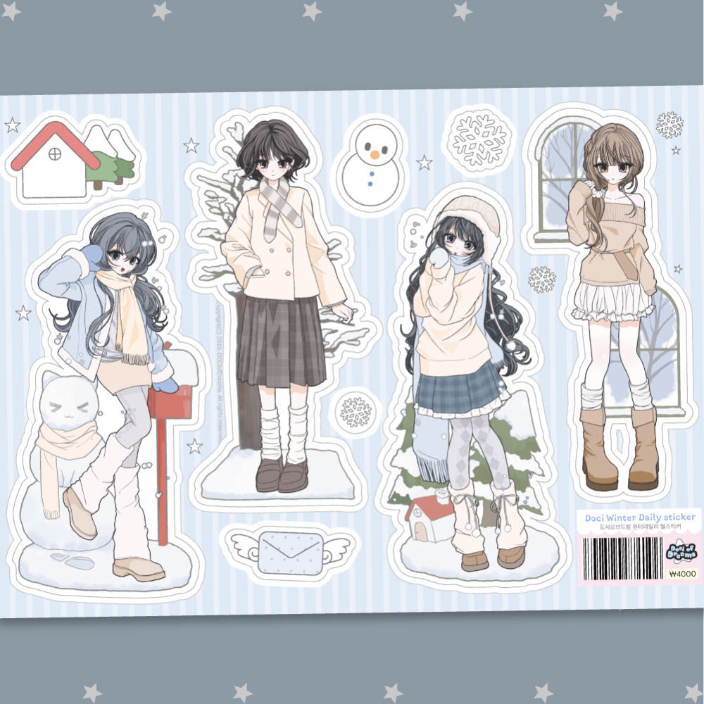 [Doci of Dreams] Winter Daily Sticker Sheet