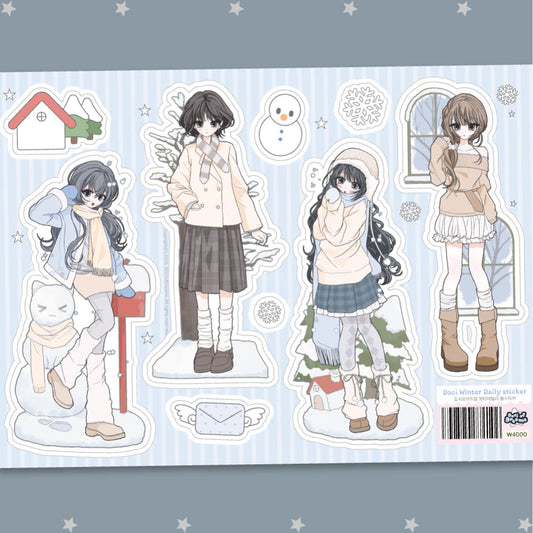 [Doci of Dreams] Winter Daily Sticker Sheet