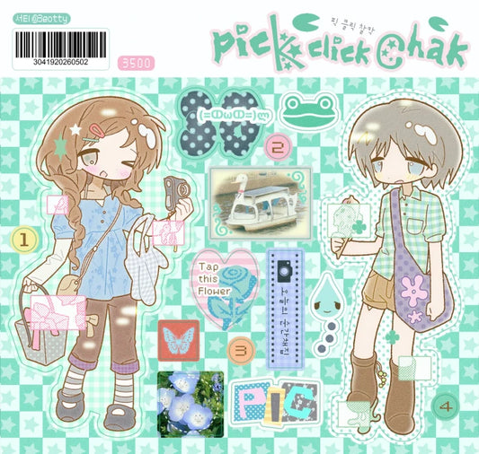 {3eotty] Pick Click Sticker Sheet