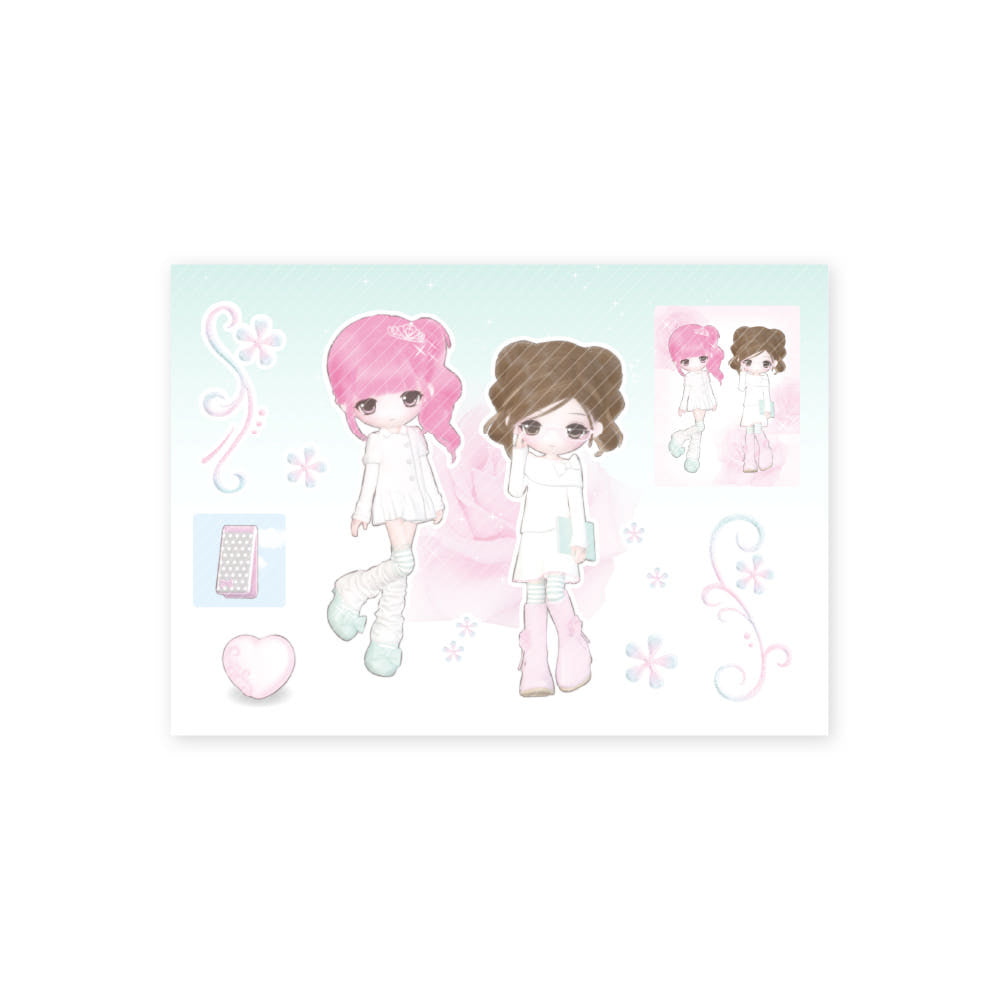 [Coral Tree] White Look Sticker