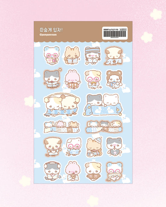 [Pompomroom] Let's Dress Warm Matte Sticker Sheet